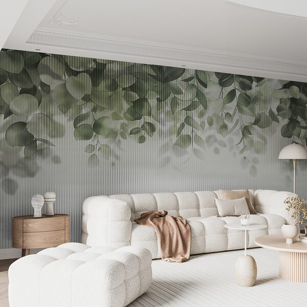 Green leaves from a window Green leaves from a window