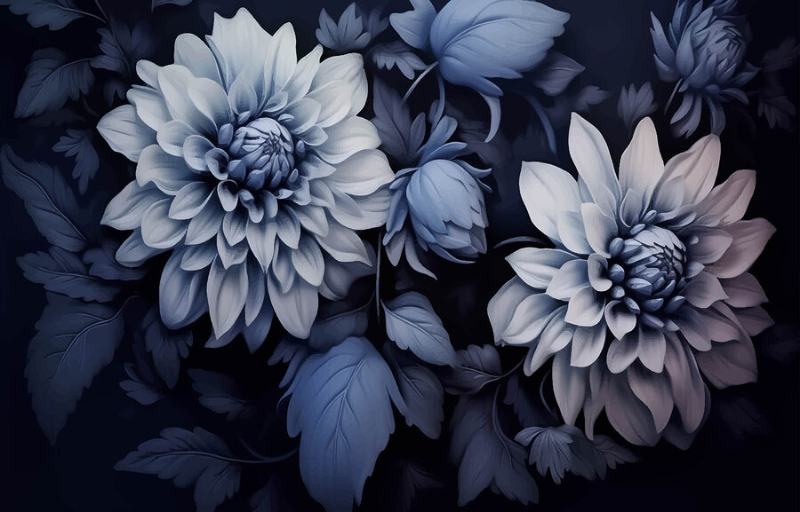 Grande plano de flores