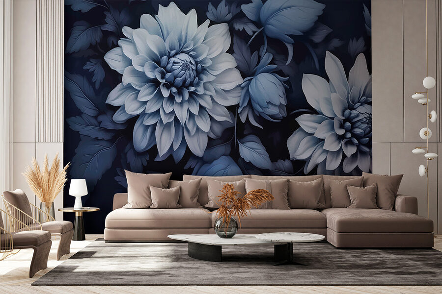 Grande plano de flores