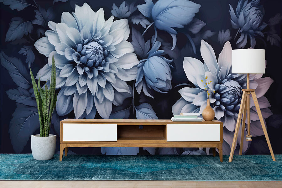 Grande plano de flores