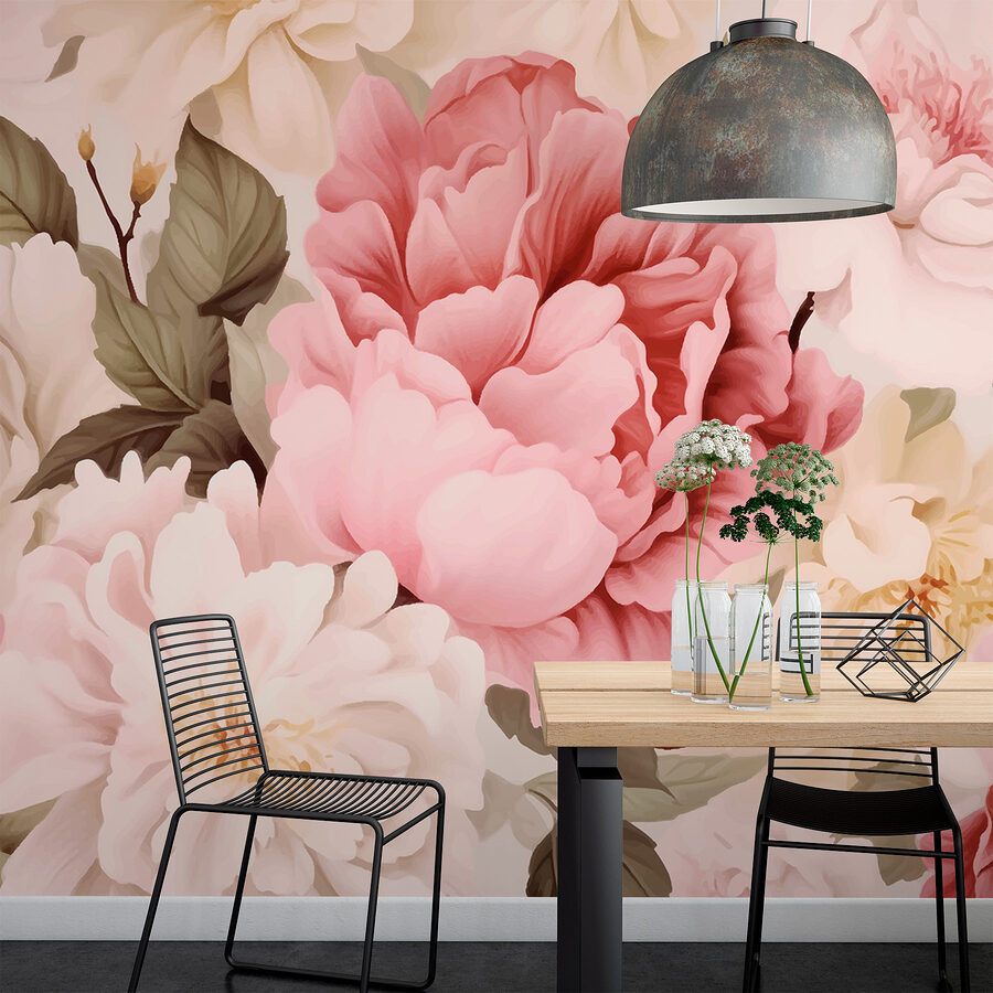 Grande plano de flores