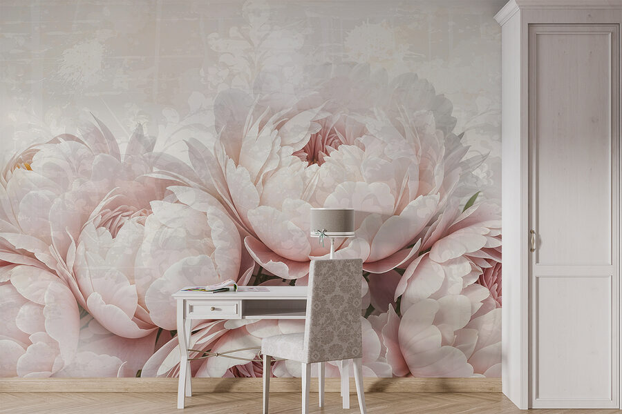 Grupo de flores cor-de-rosa
