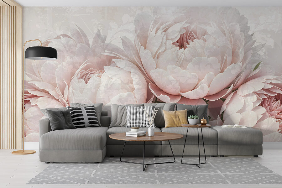 Grupo de flores cor-de-rosa