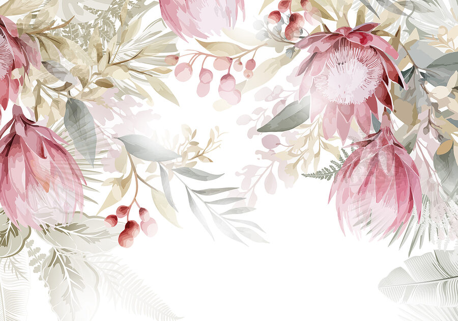 Grande plano de flores