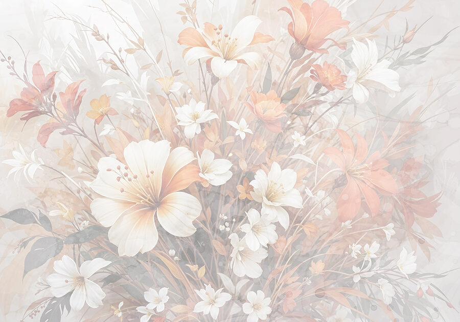 Grande plano de flores