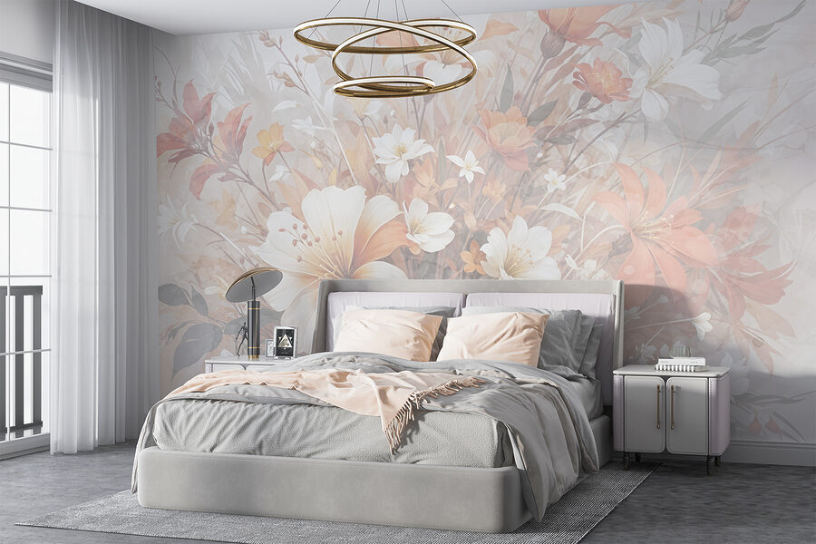 Grande plano de flores