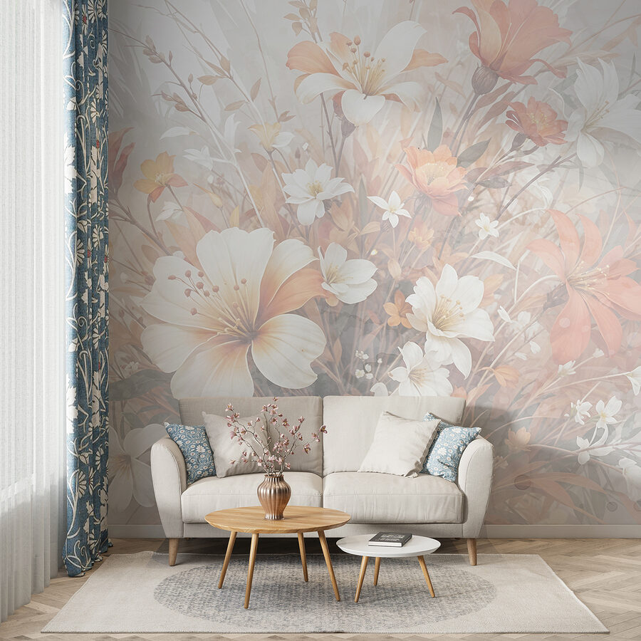 Grande plano de flores