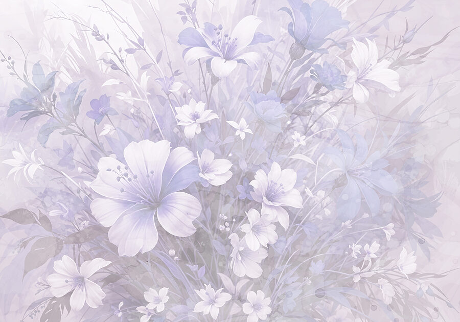 Grande plano de flores