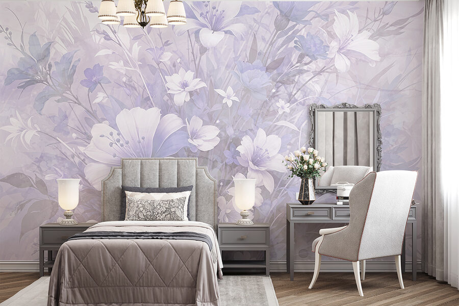 Grande plano de flores