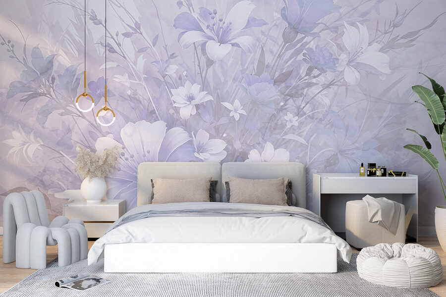 Grande plano de flores
