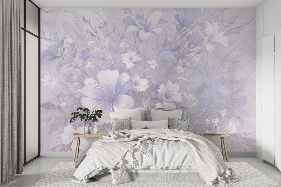Grande plano de flores