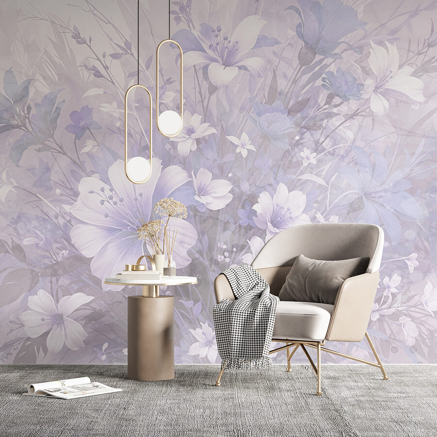Grande plano de flores