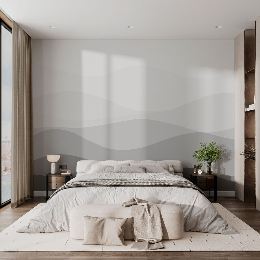 Fundo cinzento e branco