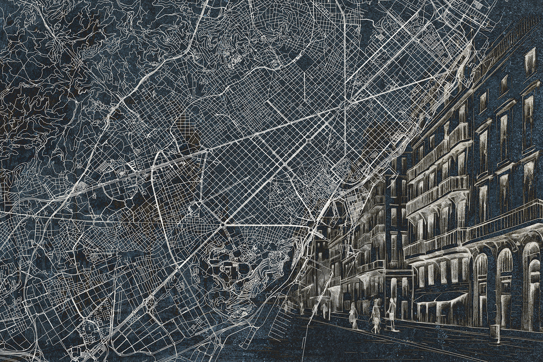 Map of a city