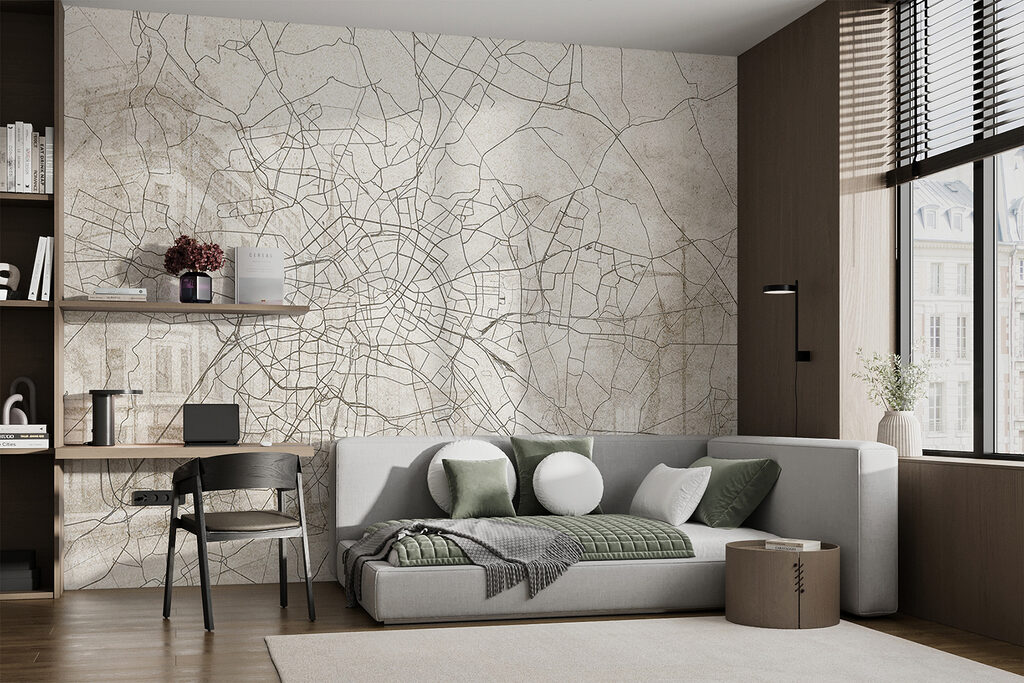 Map of a city Map of a city