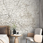 Papel de parede Mapa de uma cidade