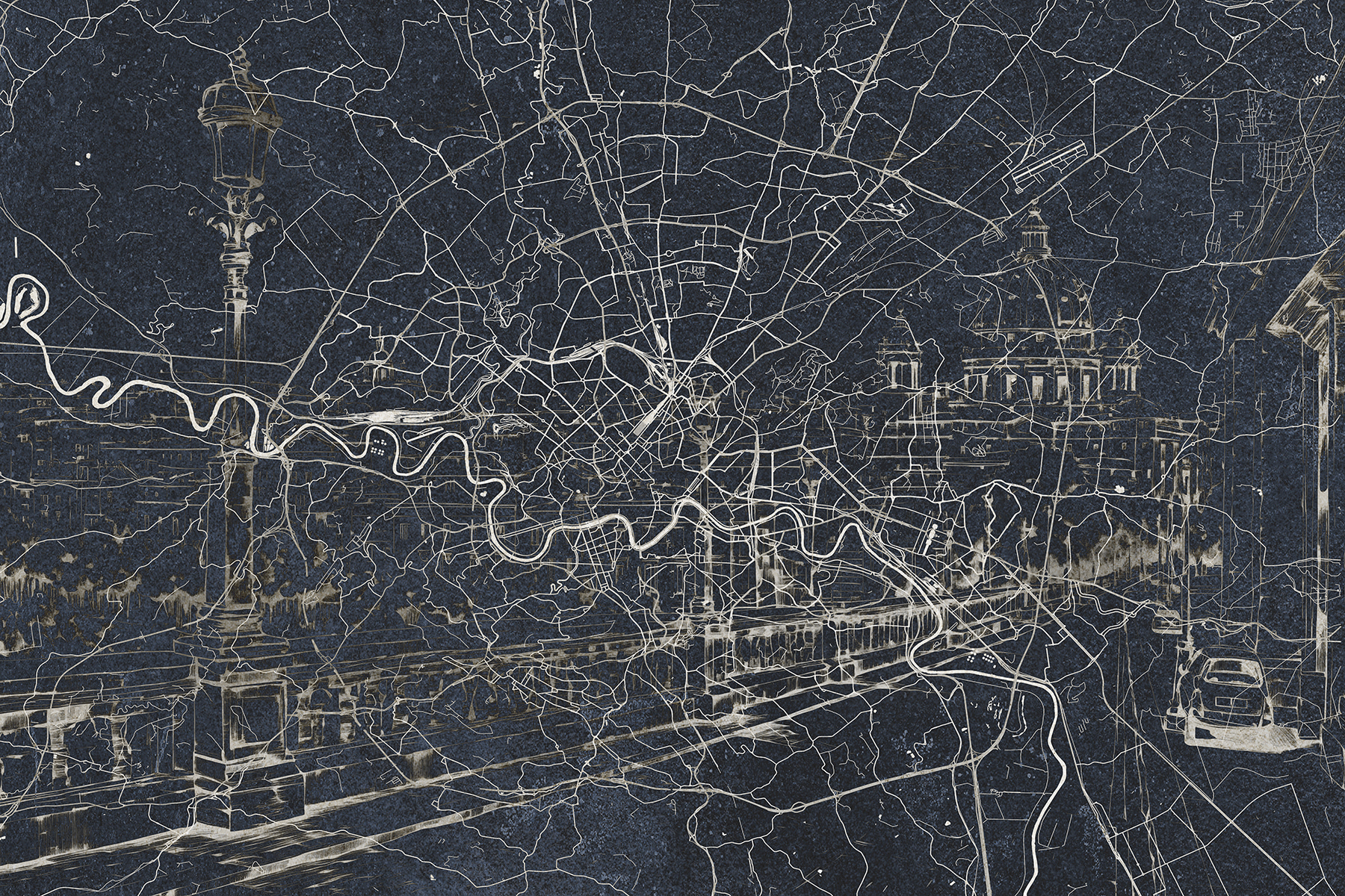 Map of a city Map of a city