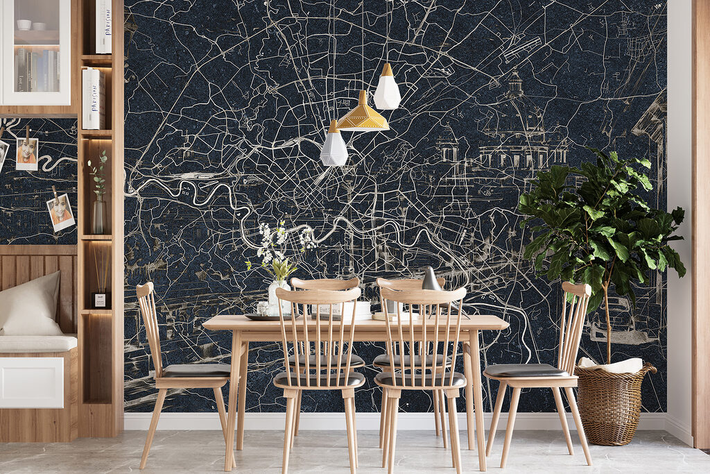 Map of a city Map of a city