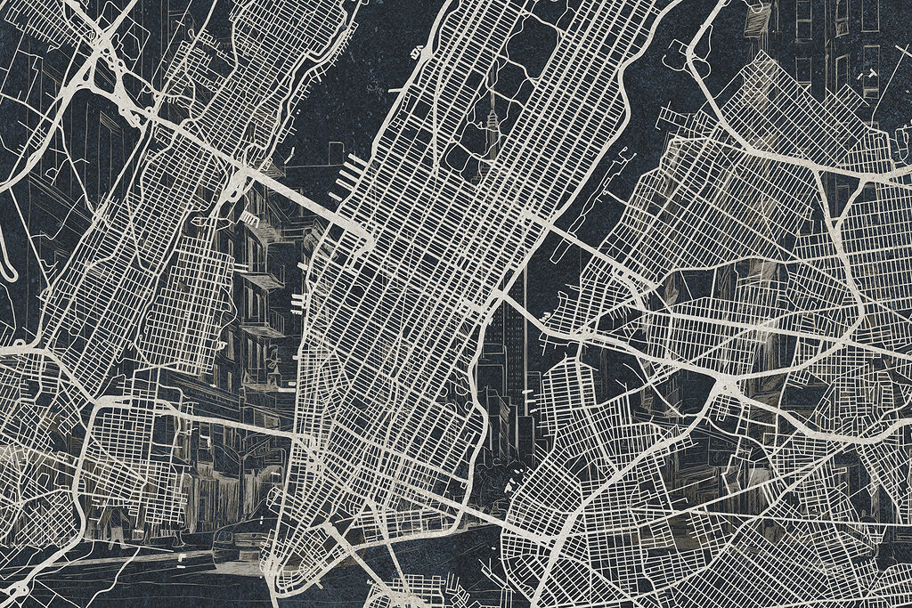 Mapa de uma cidade Mapa de uma cidade