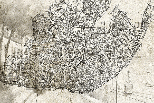 Mapa de uma cidade Mapa de uma cidade
