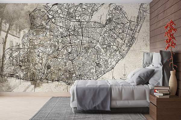 Mapa de uma cidade Mapa de uma cidade