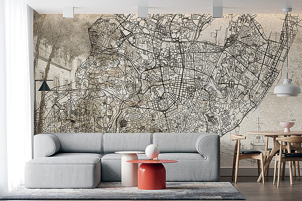 Mapa de uma cidade Mapa de uma cidade