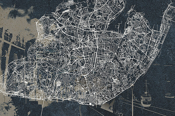 Mapa de uma cidade Mapa de uma cidade