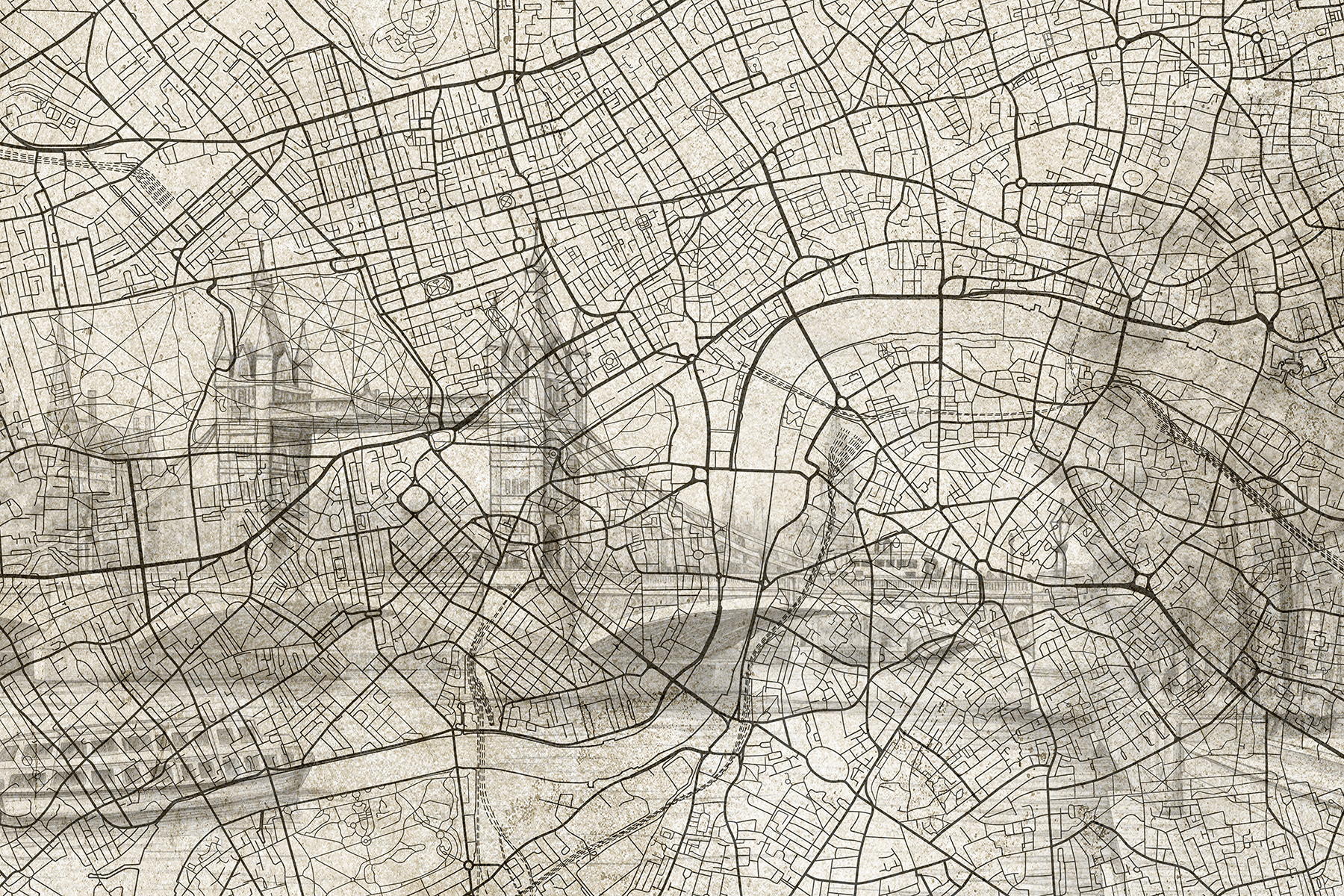 Map of a city Map of a city