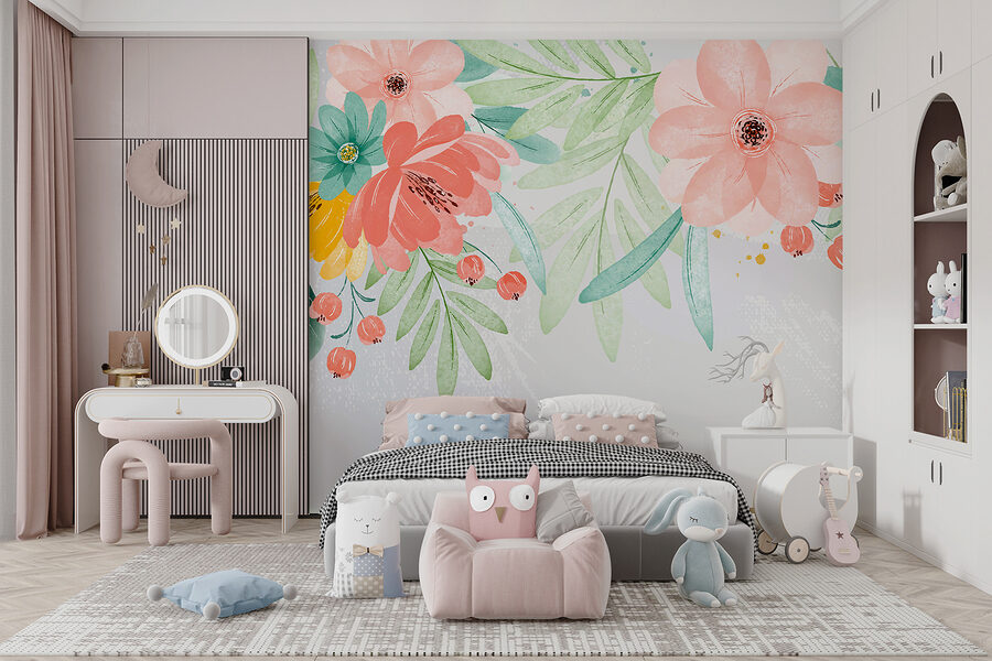 Grande plano de flores