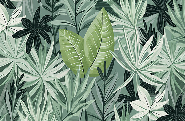 Folhas e plantas verdes Folhas e plantas verdes