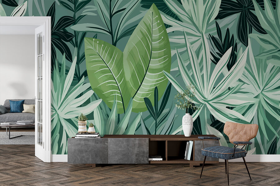 Folhas e plantas verdes