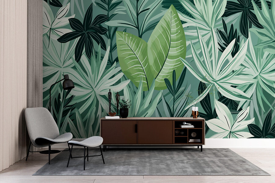 Folhas e plantas verdes
