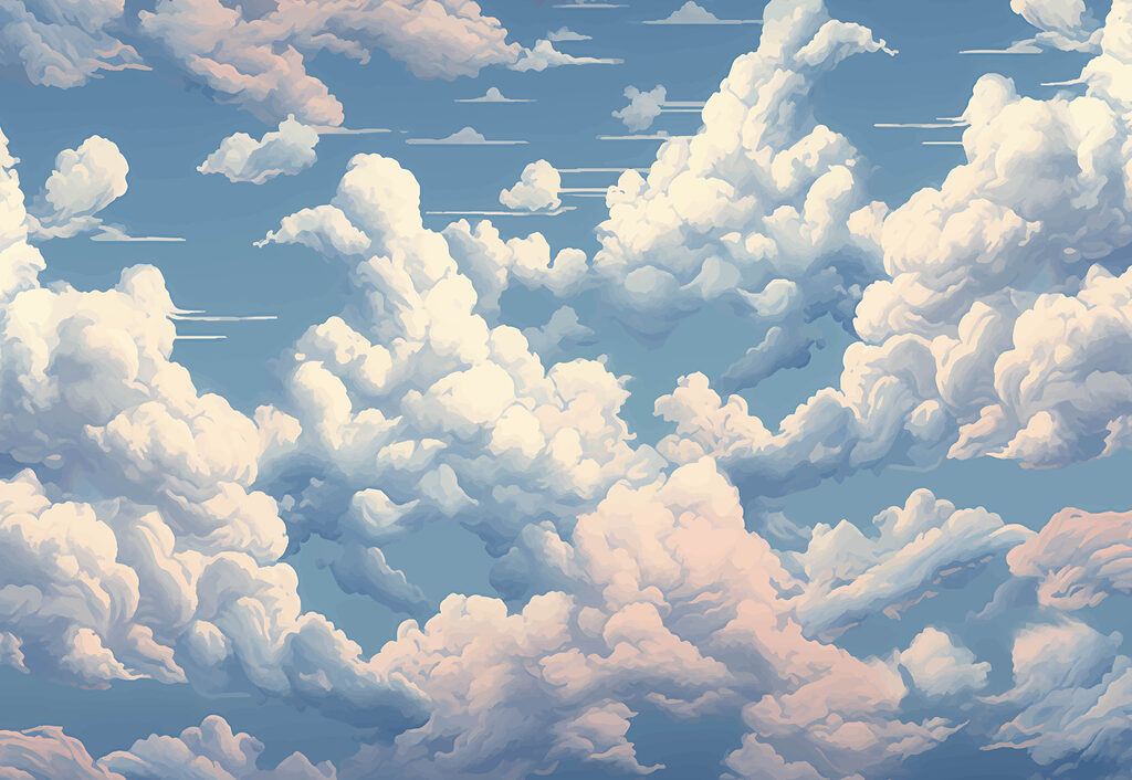 Céu azul com nuvens Céu azul com nuvens
