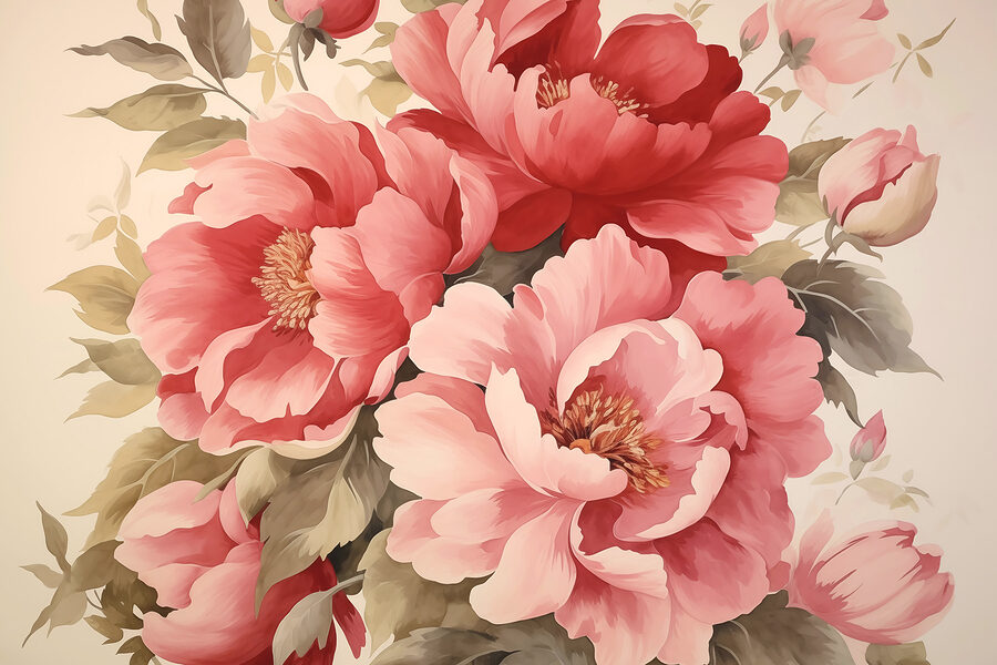 Papel de parede Grande plano de flores - Image 3