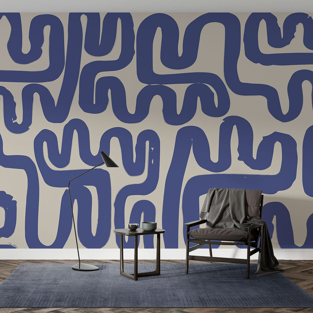 Blue lines on a white background