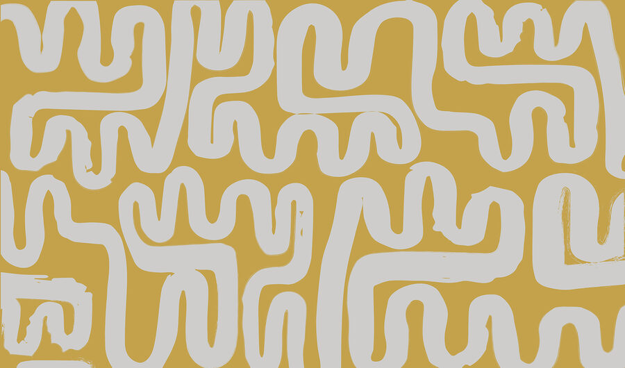 Labirinto branco e amarelo