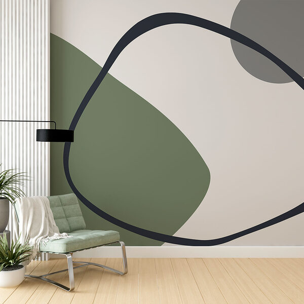 Green and grey art Green and grey art