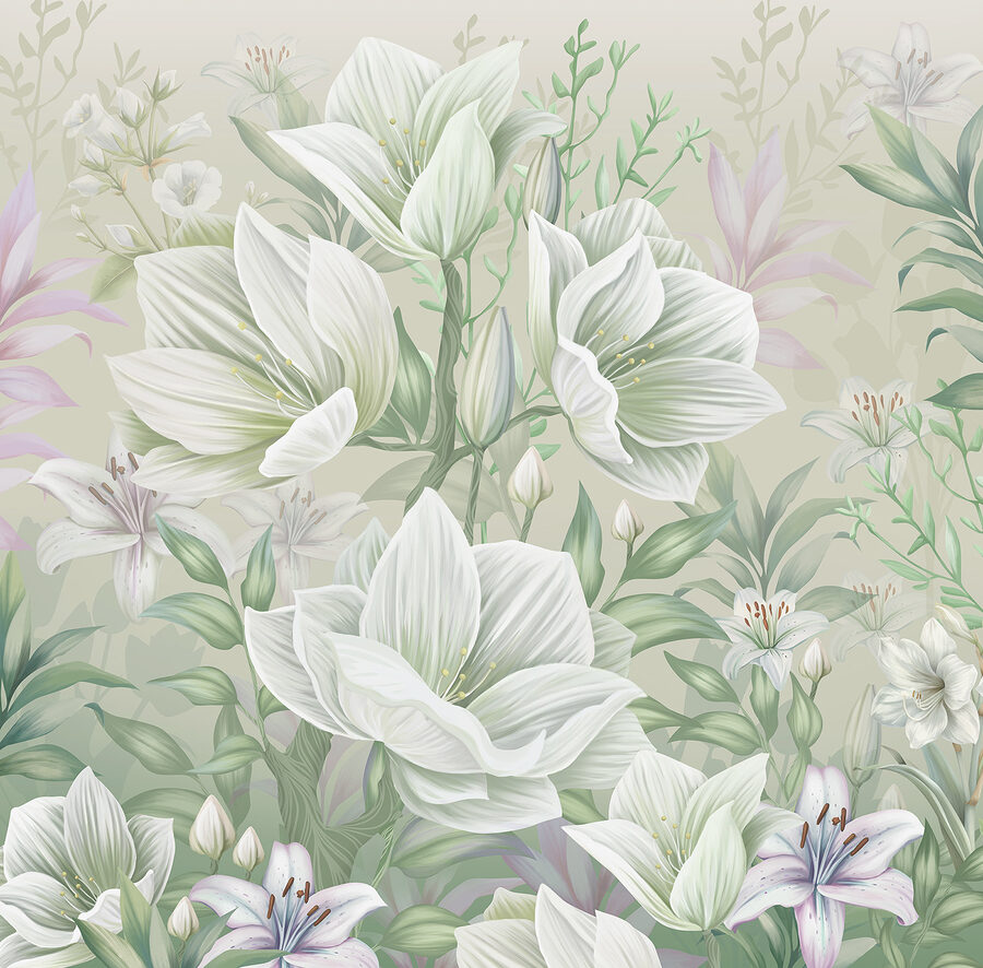 Grande plano de flores