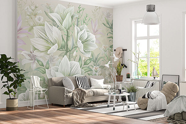 Papel de parede Grande plano de flores (REF: w01751) Papel de parede Papel de parede Grande plano de flores (REF: w01751)