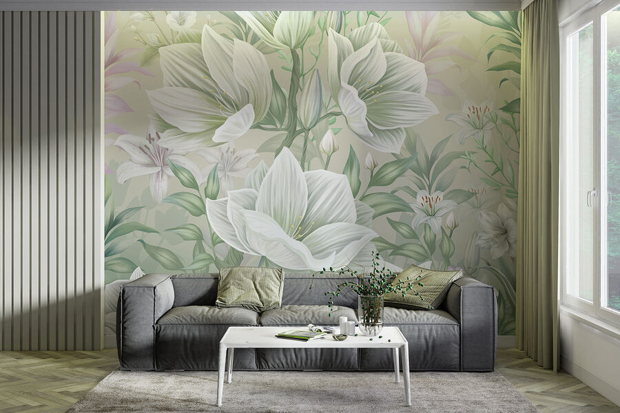 Grande plano de flores