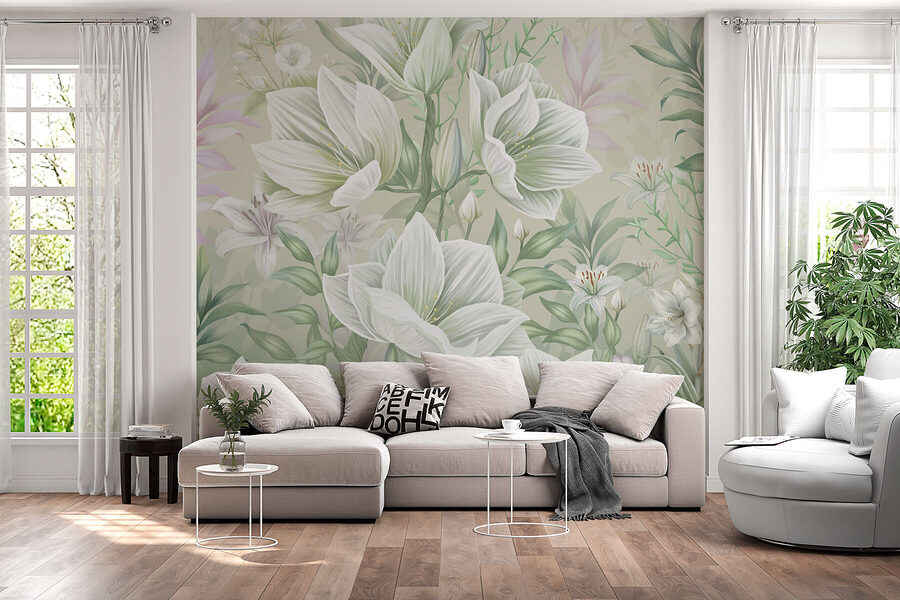 Grande plano de flores
