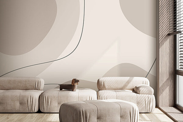 Fundo cinzento e branco com linhas curvas Fundo cinzento e branco com linhas curvas