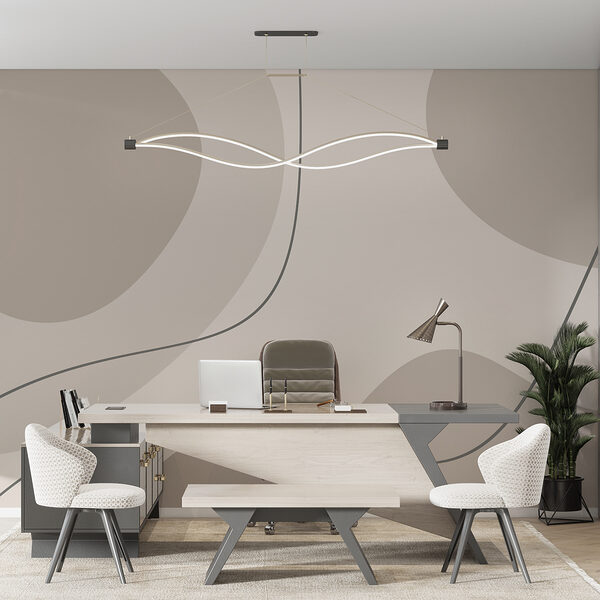 Fundo cinzento e branco com linhas curvas Fundo cinzento e branco com linhas curvas