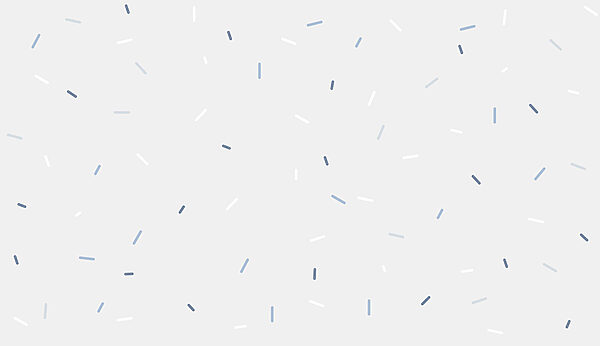 White background with blue and white specks