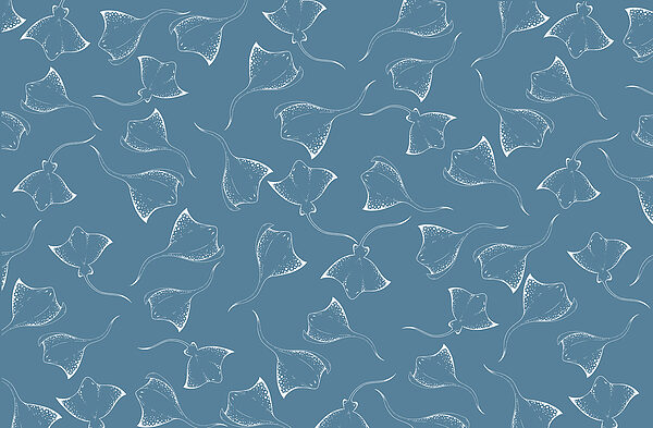 Fundo azul com arraias brancas Fundo azul com arraias brancas