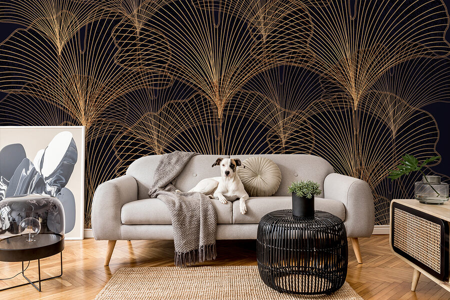 Elegância cintilante em linhas abstractas