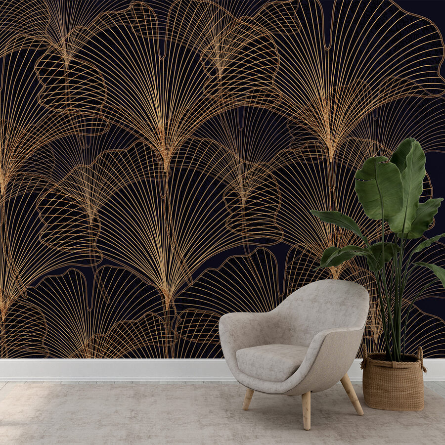Elegância cintilante em linhas abstractas
