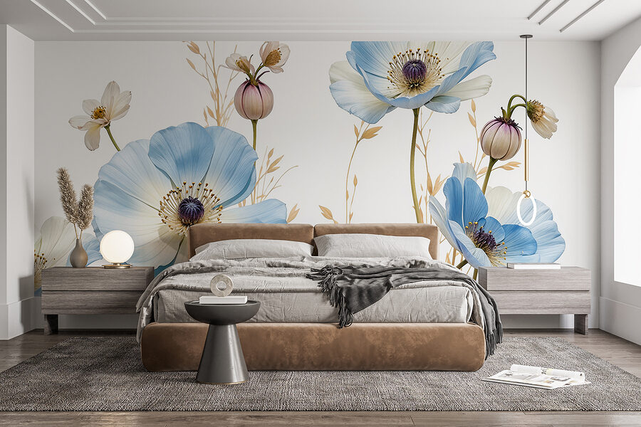 Grande plano de flores