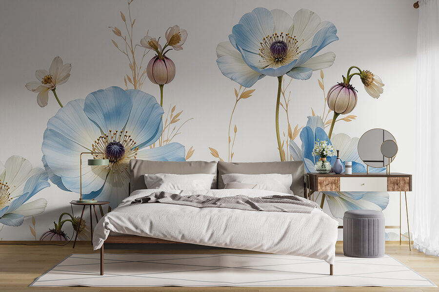 Grande plano de flores