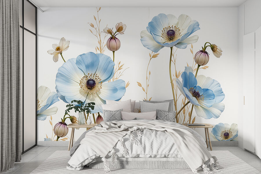 Grande plano de flores